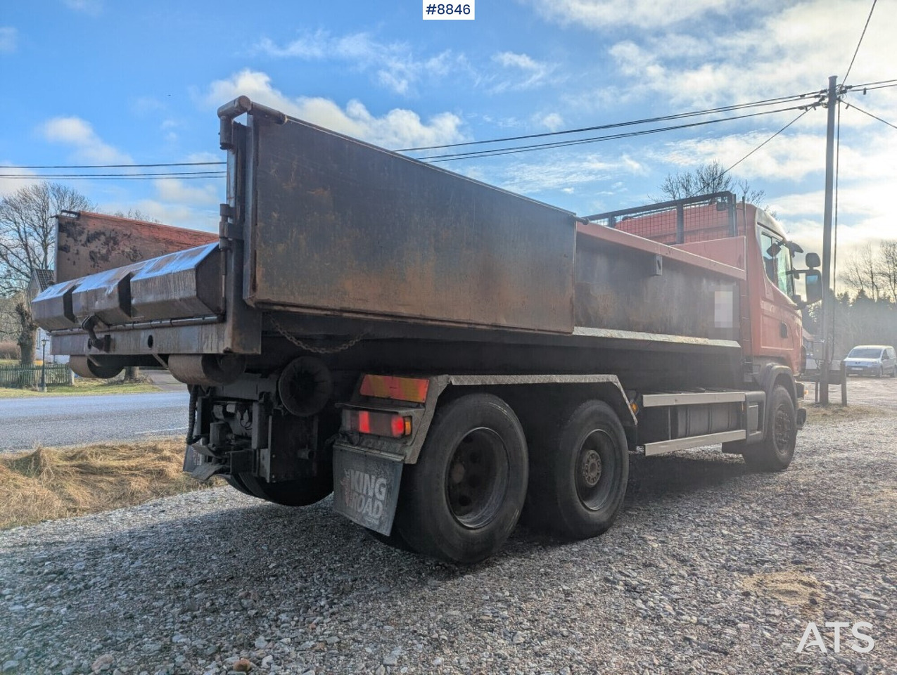Hook Truck Scania R124BG 6x2 with gravel flatbed (SEE VIDEO) - Крюковой мультилифт: фото 5 Hook Truck Scania R124BG 6x2 with gravel flatbed (SEE VIDEO) - Крюковой мультилифт: фото 5