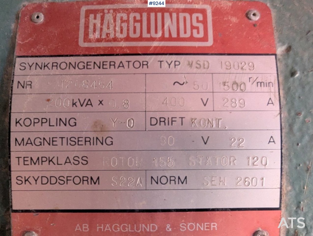 Электрогенератор Power station in container, Scania engine and Hagglunds generator: фото 11