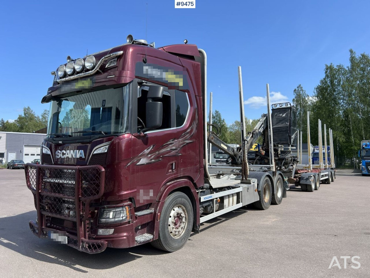 Scania R580 Timmerbil med kran och släp, Timmerekipage - Лесовоз: фото 1 Scania R580 Timmerbil med kran och släp, Timmerekipage - Лесовоз: фото 1