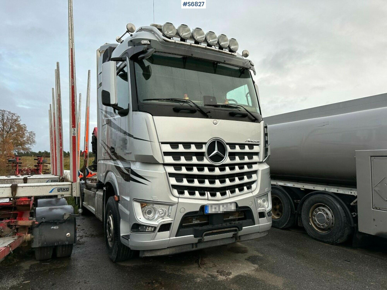 Timber truck Mercedes-Benz Arocs 2863 with crane - Лесовоз: фото 1 Timber truck Mercedes-Benz Arocs 2863 with crane - Лесовоз: фото 1