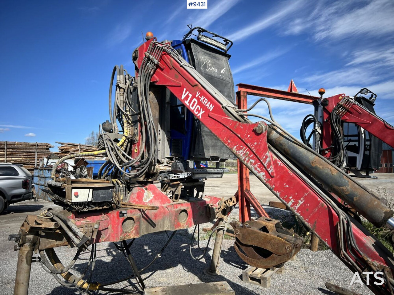 V-kran V10CX,96 - Timber crane, logging crane - Кран-манипулятор для Грузовиков: фото 4 V-kran V10CX,96 - Timber crane, logging crane - Кран-манипулятор для Грузовиков: фото 4