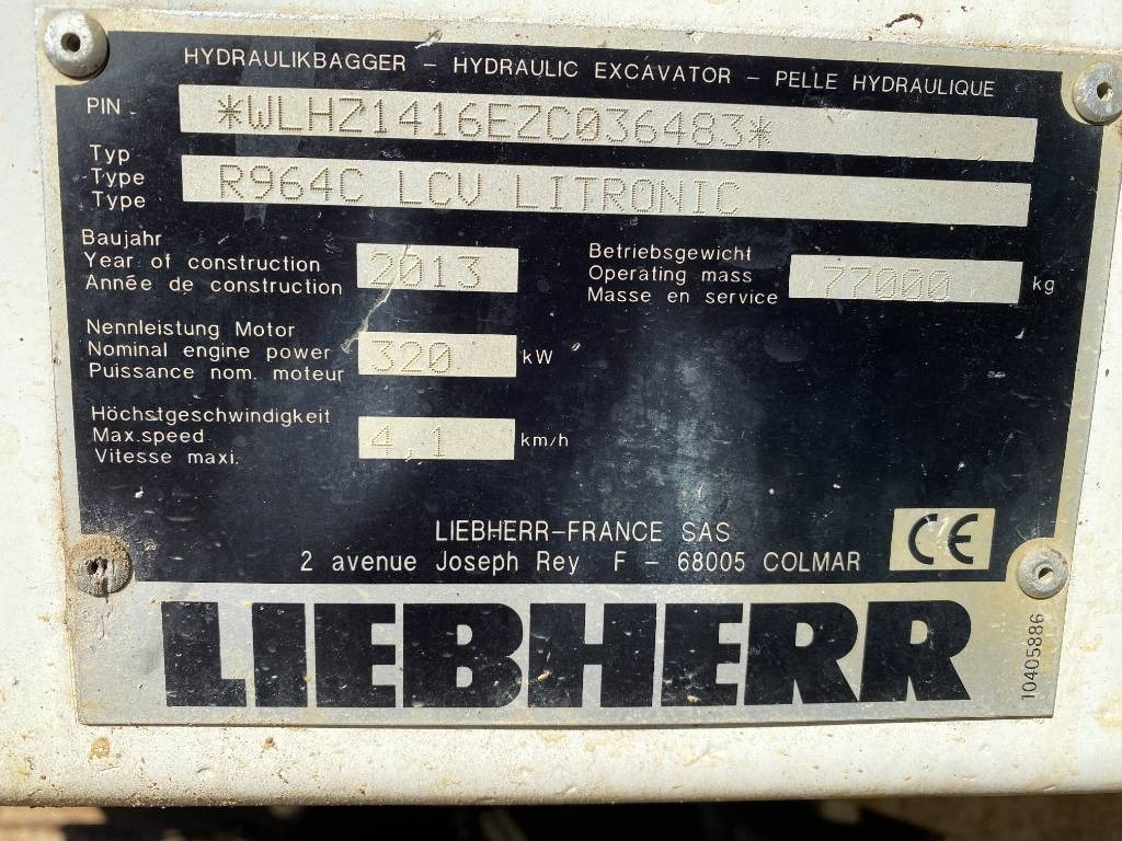 Гидравлика для Строительной техники Liebherr R964C LCV LITRONIC 2013 Vente en pièces détachée: фото 7