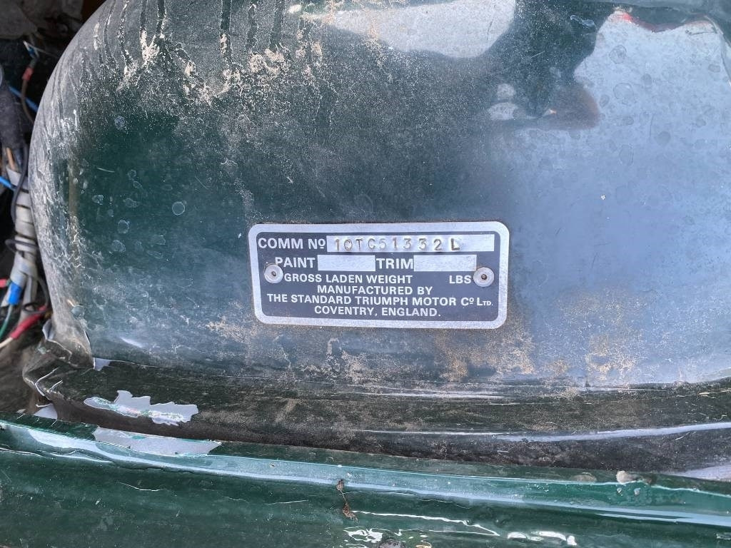 Легковой автомобиль Triumph TR4-A + Hard Top / OldTimer endommagé: фото 8