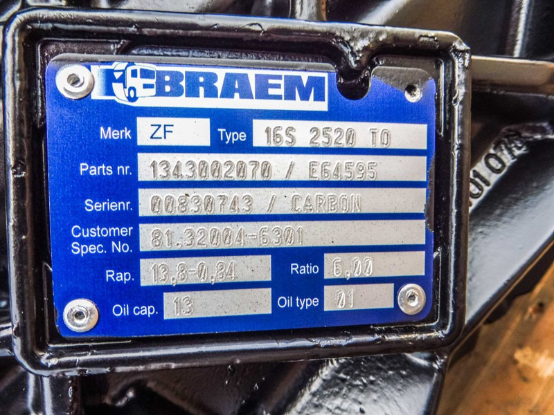 ZF 16S2520TO CGS CARBON M12 - Коробка передач для Грузовиков: фото 5 ZF 16S2520TO CGS CARBON M12 - Коробка передач для Грузовиков: фото 5