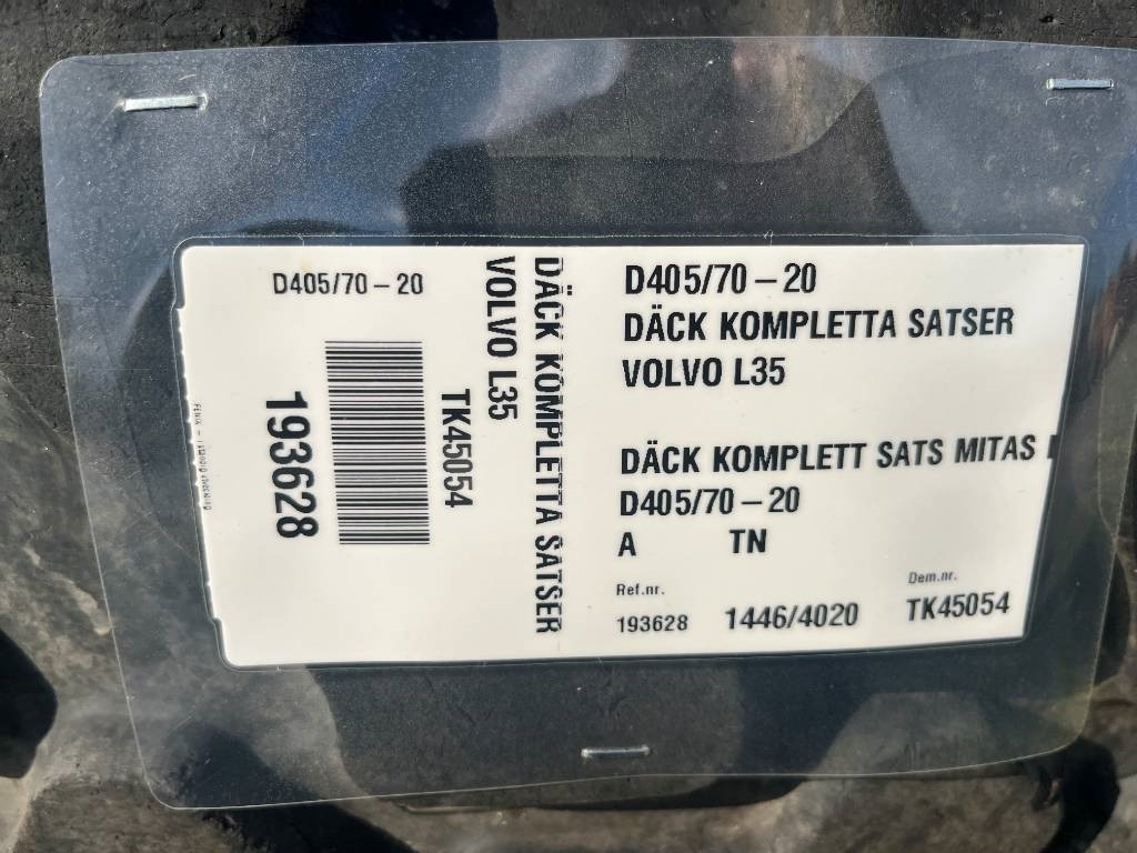 Mitas 405 70 R20 till Volvo L30 L35 - Шина для Строительной техники: фото 2 Mitas 405 70 R20 till Volvo L30 L35 - Шина для Строительной техники: фото 2