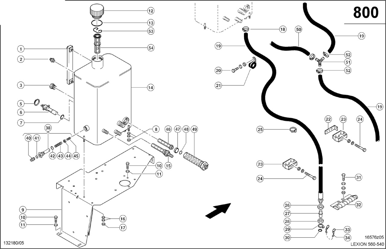 Claas Lexion 560 UCHWYT ZBIORNIKA 0007716613 (Zbiornik hydrauliki) - Бак для гидравлической жидкости для Зерноуборочных комбайнов: фото 1 Claas Lexion 560 UCHWYT ZBIORNIKA 0007716613 (Zbiornik hydrauliki) - Бак для гидравлической жидкости для Зерноуборочных комбайнов: фото 1