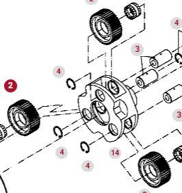Fendt 414 415 Vario Jarzmo Przekładni Planetarnej Satelita Tylnej Osi Zwolnicy 404150150010 - Бортовой редуктор для Сельскохозяйственной техники: фото 1 Fendt 414 415 Vario Jarzmo Przekładni Planetarnej Satelita Tylnej Osi Zwolnicy 404150150010 - Бортовой редуктор для Сельскохозяйственной техники: фото 1