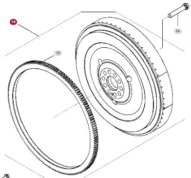Fendt 936 Gen 7 Silnik D1556LE523 Koło Zamachowe Pierścień H218PF150273A H221PF050010A CZĘŚCI - Маховик для Сельскохозяйственной техники: фото 2 Fendt 936 Gen 7 Silnik D1556LE523 Koło Zamachowe Pierścień H218PF150273A H221PF050010A CZĘŚCI - Маховик для Сельскохозяйственной техники: фото 2