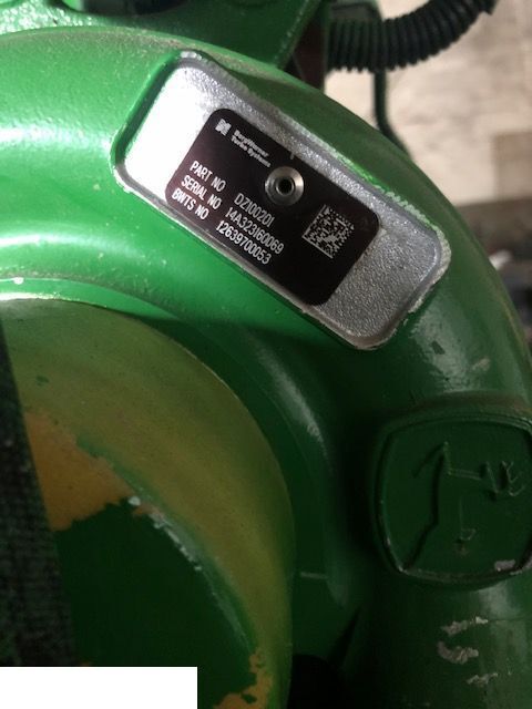 John Deere - Turbospręźarka Borg Warner Dz100201 - Турбина для Сельскохозяйственной техники: фото 4 John Deere - Turbospręźarka Borg Warner Dz100201 - Турбина для Сельскохозяйственной техники: фото 4