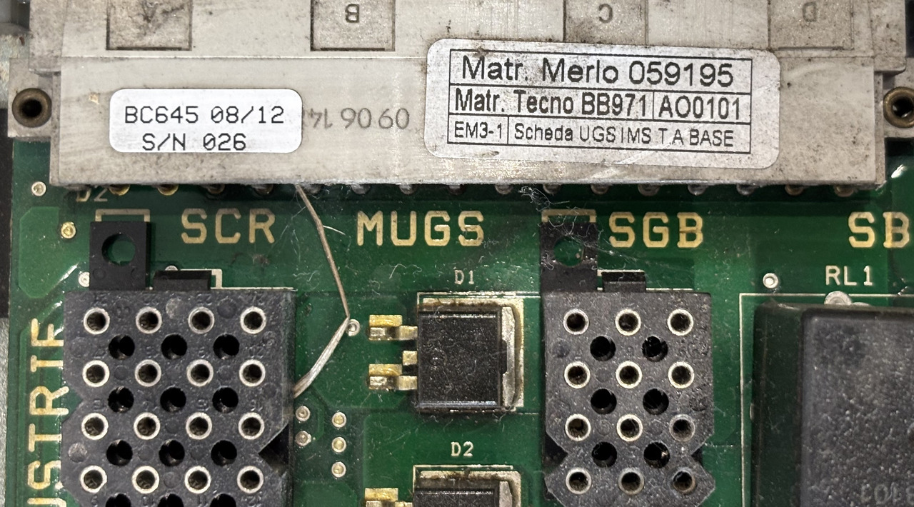 Merlo 059195 Kontroler Płyta Elektroniczna ECU MUGS UGS SGB Sterownik Bezpiecznik - Блок управления для Сельскохозяйственной техники: фото 2 Merlo 059195 Kontroler Płyta Elektroniczna ECU MUGS UGS SGB Sterownik Bezpiecznik - Блок управления для Сельскохозяйственной техники: фото 2
