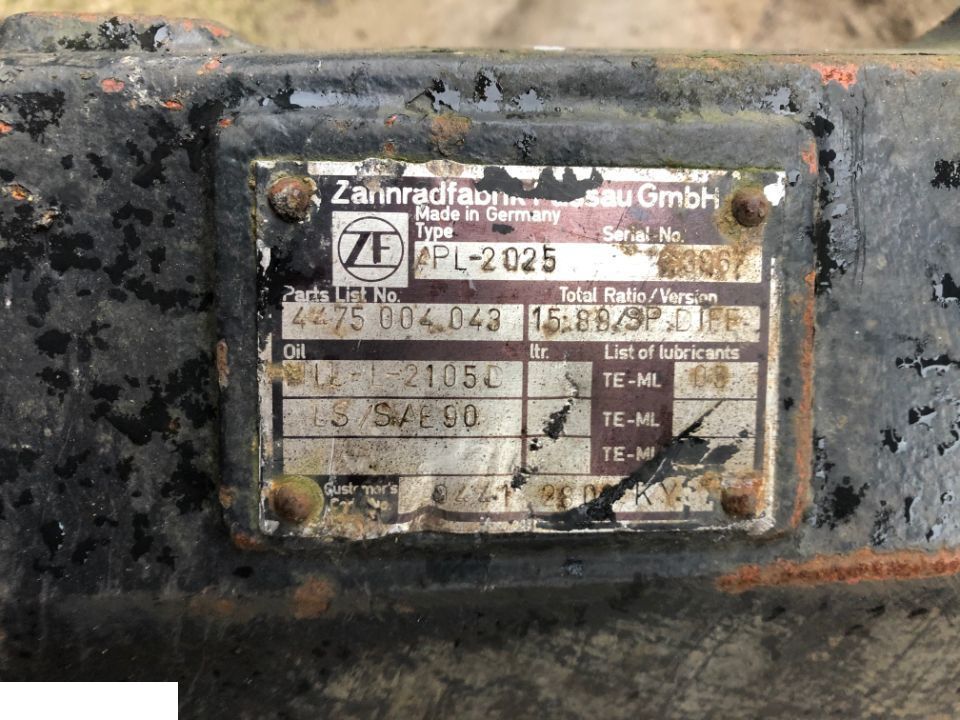 Most Przedni ZF APL 2025 Części - Передняя ось для Сельскохозяйственной техники: фото 2 Most Przedni ZF APL 2025 Części - Передняя ось для Сельскохозяйственной техники: фото 2