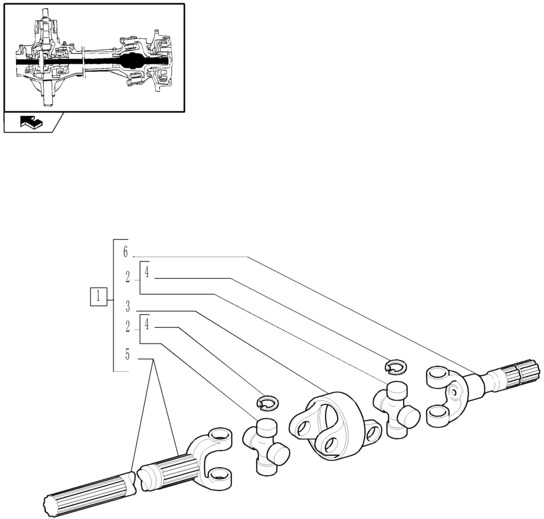 New Holland T6010 T6090 T6070 Półoś przegubowa 87361045 - Приводный вал для Сельскохозяйственной техники: фото 1 New Holland T6010 T6090 T6070 Półoś przegubowa 87361045 - Приводный вал для Сельскохозяйственной техники: фото 1