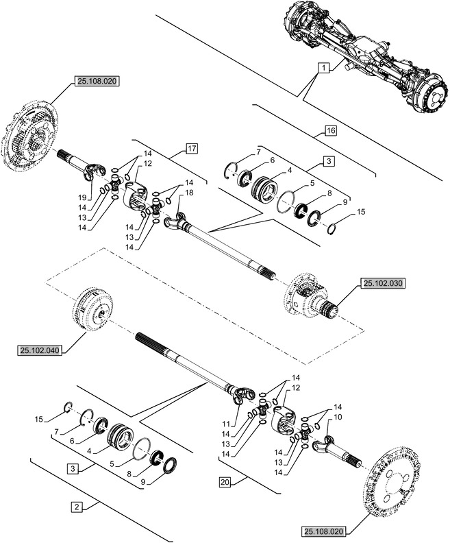 New Holland T6070 Półoś 14t 47900513 - Приводный вал для Сельскохозяйственной техники: фото 1 New Holland T6070 Półoś 14t 47900513 - Приводный вал для Сельскохозяйственной техники: фото 1