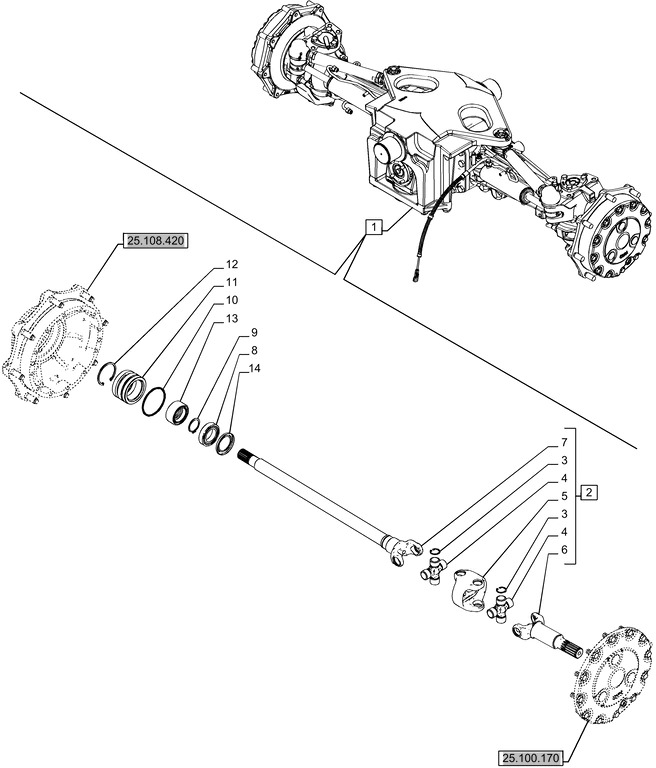 New Holland T6070 Półoś przegubowa 84184133 - Приводный вал для Сельскохозяйственной техники: фото 1 New Holland T6070 Półoś przegubowa 84184133 - Приводный вал для Сельскохозяйственной техники: фото 1