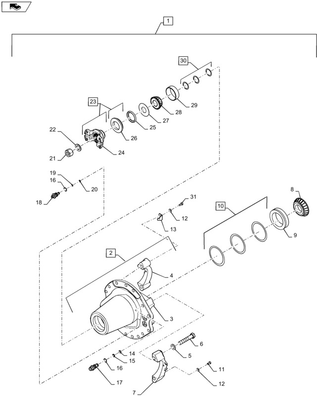 New Holland T6090 T6070 Element nośny bevel gear 87324513 - Трансмиссия для Тракторов: фото 1 New Holland T6090 T6070 Element nośny bevel gear 87324513 - Трансмиссия для Тракторов: фото 1