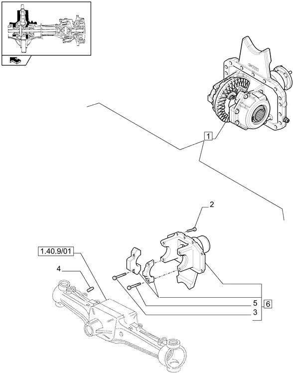 New Holland T6090 T6070 Reman-axle differential 87657522R - Дифференциал для Тракторов: фото 1 New Holland T6090 T6070 Reman-axle differential 87657522R - Дифференциал для Тракторов: фото 1