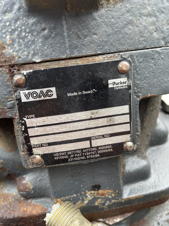 Parker Voac T12-060-MT-CV-0-000-A-0 - silnik jazdy hydrauliczny - Гидравлический мотор для Сельскохозяйственной техники: фото 2 Parker Voac T12-060-MT-CV-0-000-A-0 - silnik jazdy hydrauliczny - Гидравлический мотор для Сельскохозяйственной техники: фото 2