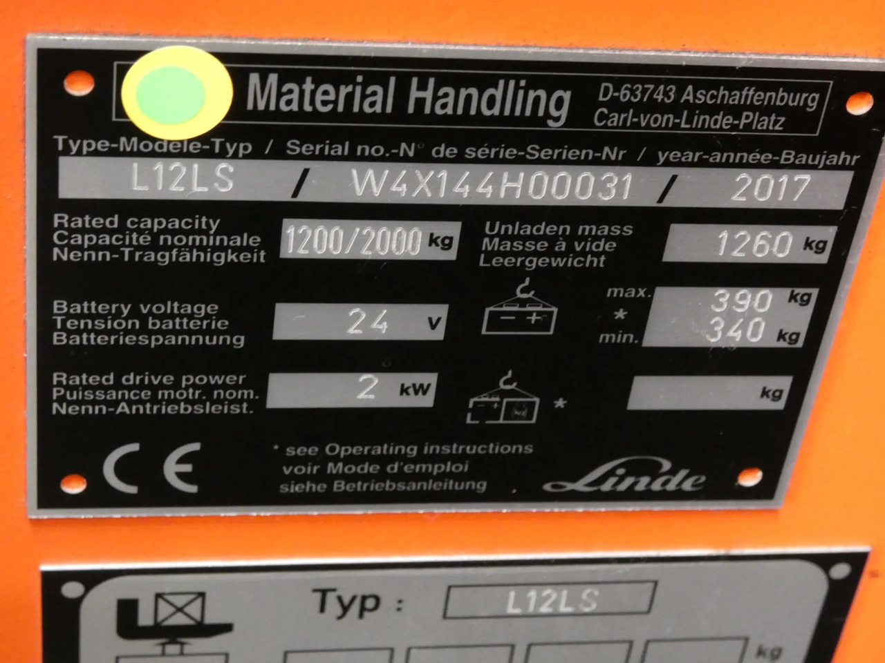 Linde L12LS - Штабелер: фото 5 Linde L12LS - Штабелер: фото 5