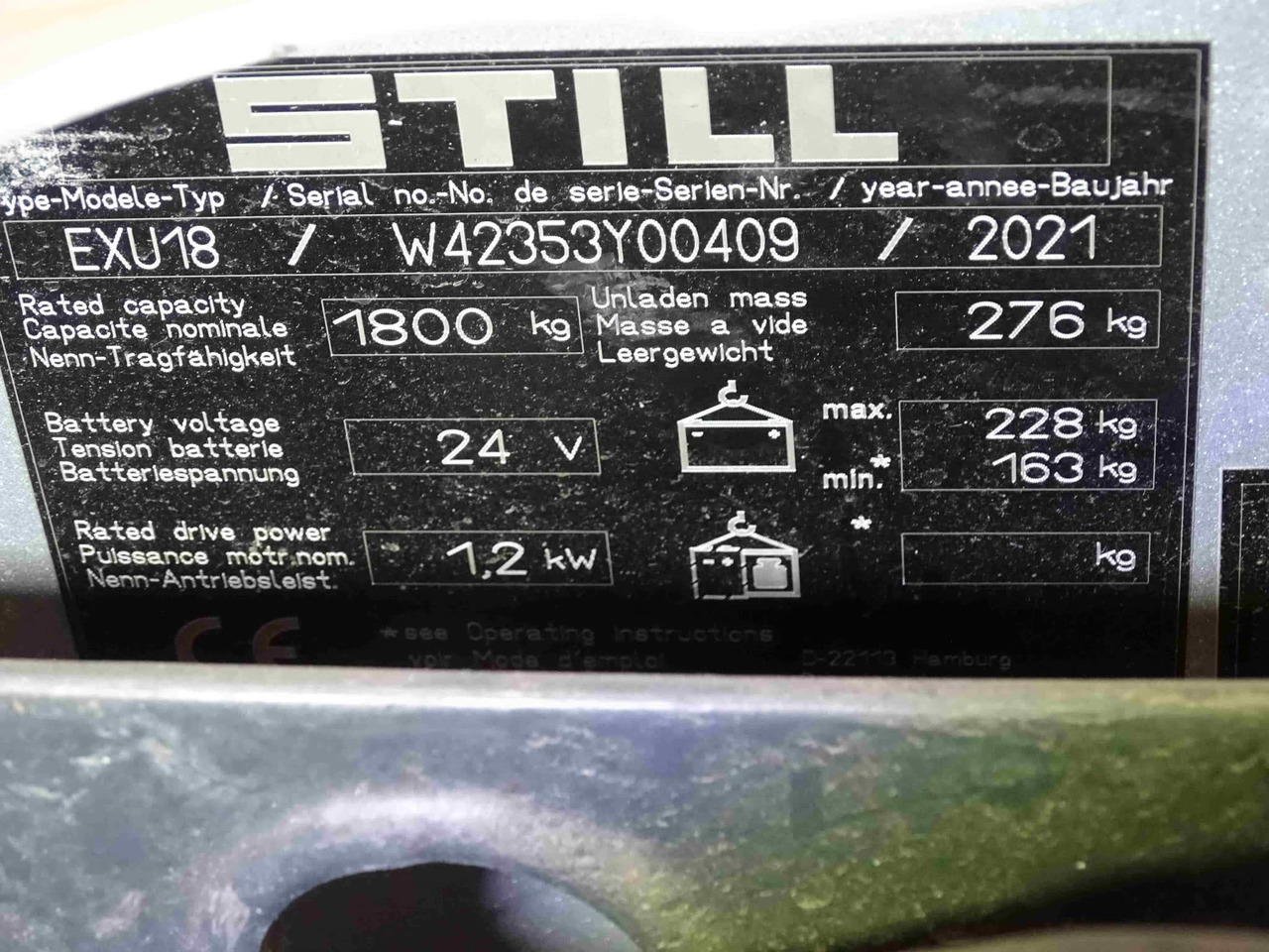 STILL EXU18 - Тележка: фото 5 STILL EXU18 - Тележка: фото 5