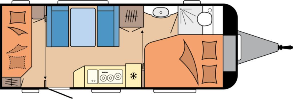 Hobby De Luxe 540 KMFe 2026 GARAGE AUTARK 1800kg. - Прицеп дача: фото 2 Hobby De Luxe 540 KMFe 2026 GARAGE AUTARK 1800kg. - Прицеп дача: фото 2