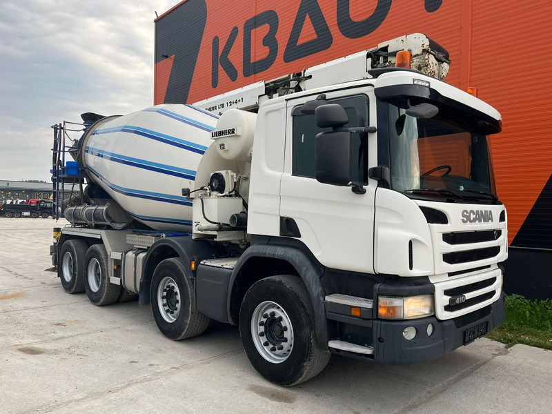 Scania P 410 8x4 LIEBHERR 9 m3 + CONVEYOR / FULL STEEL - Автобетоносмеситель: фото 3 Scania P 410 8x4 LIEBHERR 9 m3 + CONVEYOR / FULL STEEL - Автобетоносмеситель: фото 3