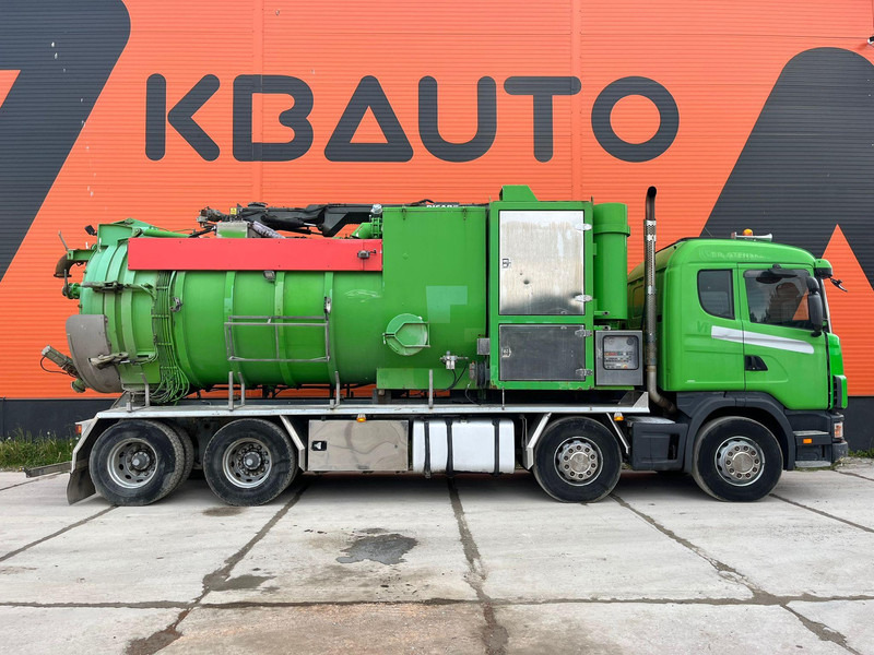 Scania R124 8x4 TANK 12000 l / VACUUM Disab P210/9 - 7800 m3/h / 1182 hours - Ассенизатор: фото 4 Scania R124 8x4 TANK 12000 l / VACUUM Disab P210/9 - 7800 m3/h / 1182 hours - Ассенизатор: фото 4
