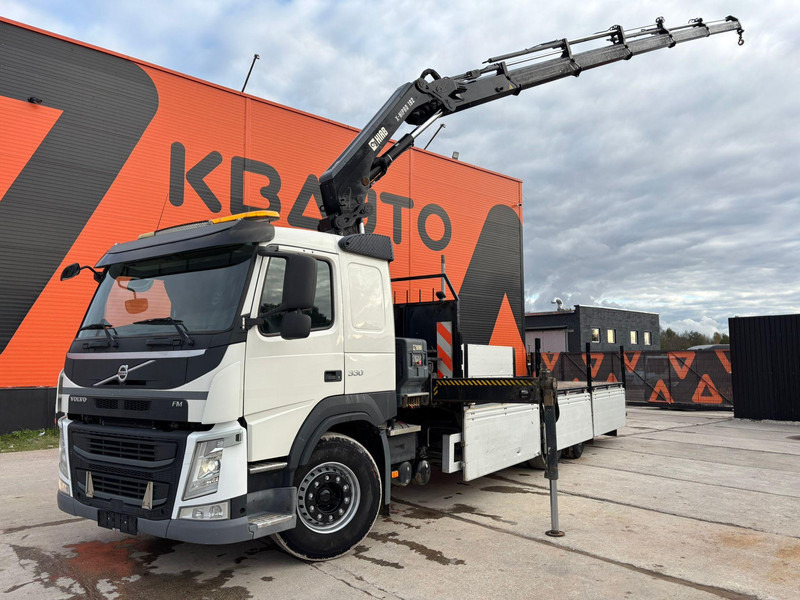 Volvo FM 330 6x2*4 HIAB X-HIPRO 192 E-5 / boom 15 m / 880 kg / PLATFORM L=7525 mm - Грузовик бортовой/ Платформа, Автоманипулятор: фото 1 Volvo FM 330 6x2*4 HIAB X-HIPRO 192 E-5 / boom 15 m / 880 kg / PLATFORM L=7525 mm - Грузовик бортовой/ Платформа, Автоманипулятор: фото 1
