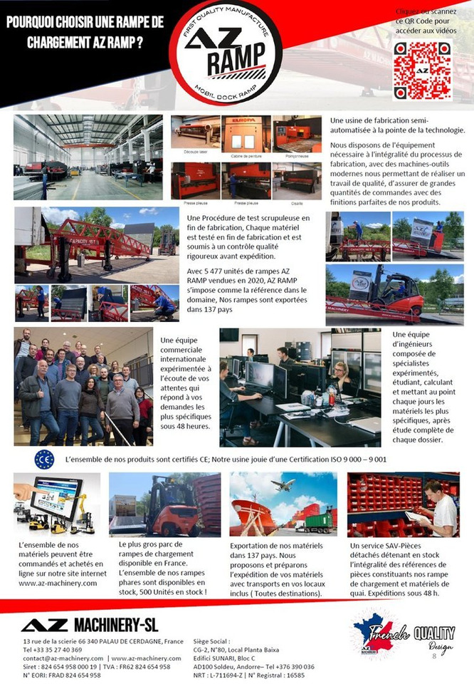 Новый Погрузочная рампа Loading Ramp with with hydraulic folding bridge - AZ RAMP - STAR-OTC- 8T. 8 ton capacity: фото 10 Новый Погрузочная рампа Loading Ramp with with hydraulic folding bridge - AZ RAMP - STAR-OTC- 8T. 8 ton capacity: фото 10