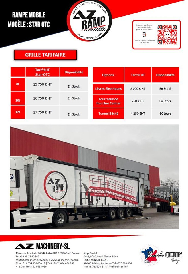 Новый Погрузочная рампа Loading Ramp with with hydraulic folding bridge - AZ RAMP - STAR-OTC- 8T. 8 ton capacity: фото 7 Новый Погрузочная рампа Loading Ramp with with hydraulic folding bridge - AZ RAMP - STAR-OTC- 8T. 8 ton capacity: фото 7