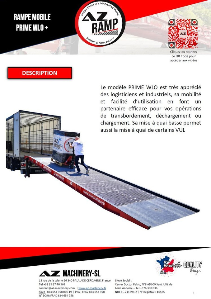 **RENTAL 12-24-36 Month** AZ RAMP-PRIME PRIME WLO + 8 . Industrial Mobil Loading Ramp - Погрузочная рампа: фото 3 **RENTAL 12-24-36 Month** AZ RAMP-PRIME PRIME WLO + 8 . Industrial Mobil Loading Ramp - Погрузочная рампа: фото 3