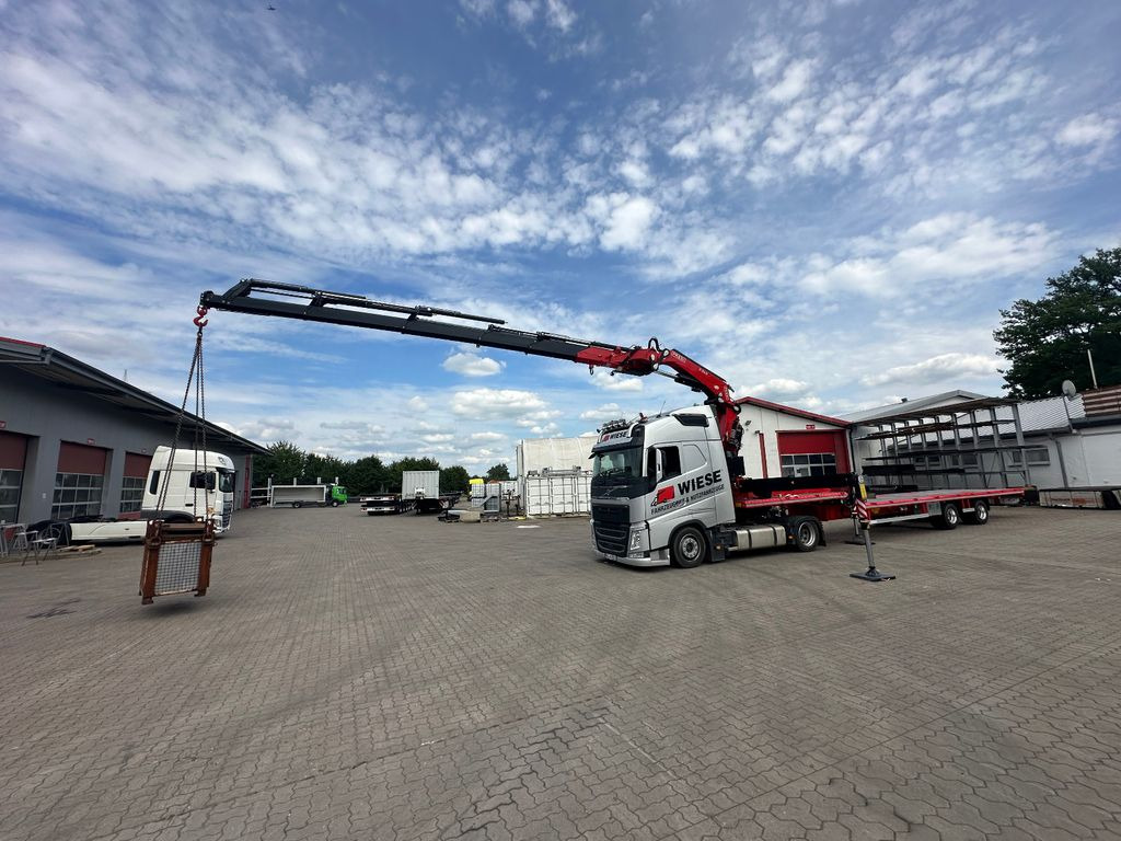 Wiese Stufensattel Tieflader mit Kran Fassi F545 - Низкорамный полуприцеп: фото 1 Wiese Stufensattel Tieflader mit Kran Fassi F545 - Низкорамный полуприцеп: фото 1
