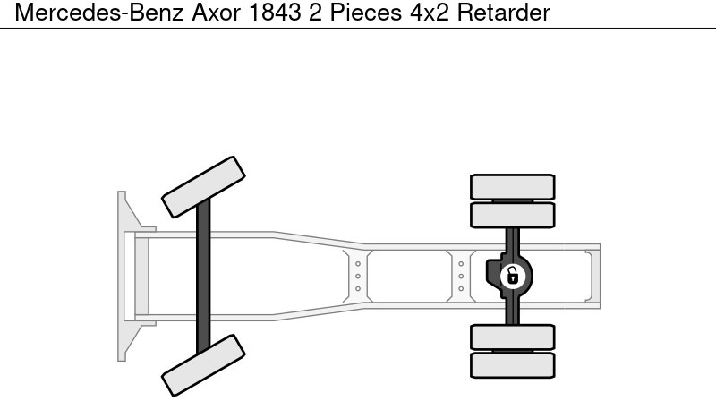 Тягач Mercedes-Benz Axor 1843 2 Pieces 4x2 Retarder: фото 14