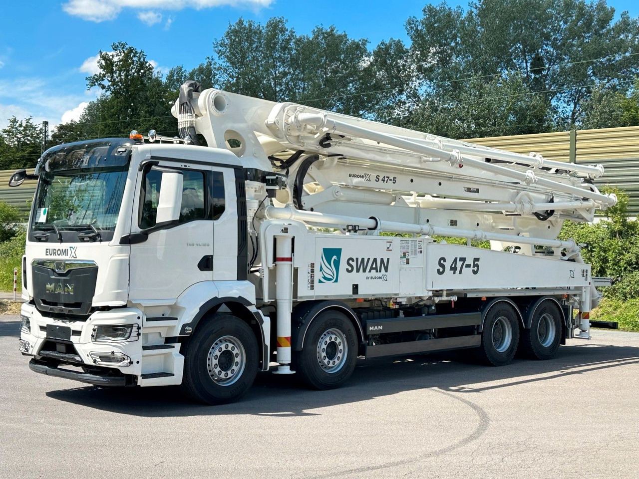 MAN TGS 41.520 8x4 SWAN TSP 47-5 160RZ ( 47m ) - Автобетоносмеситель: фото 1 MAN TGS 41.520 8x4 SWAN TSP 47-5 160RZ ( 47m ) - Автобетоносмеситель: фото 1