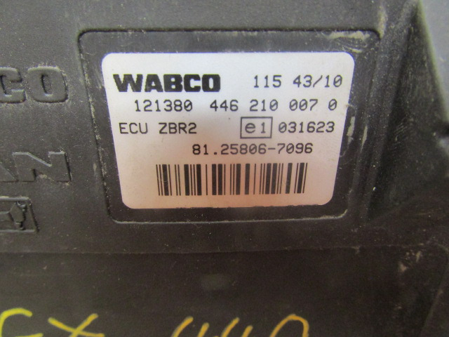 MAN TGX ZBR2 ECU WABCO P/NO 446 210 0070 / MAN P/NO 81.25806.7096 - Блок управления для Грузовиков: фото 2 MAN TGX ZBR2 ECU WABCO P/NO 446 210 0070 / MAN P/NO 81.25806.7096 - Блок управления для Грузовиков: фото 2