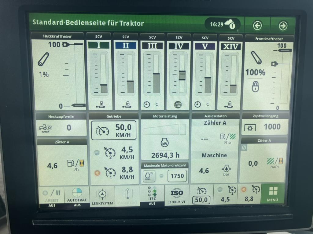 Трактор John Deere 6R185: фото 10