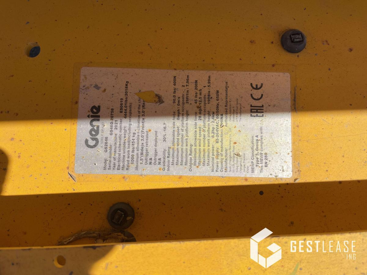 Ножничный подъемник Genie GS-2646: фото 19 Ножничный подъемник Genie GS-2646: фото 19