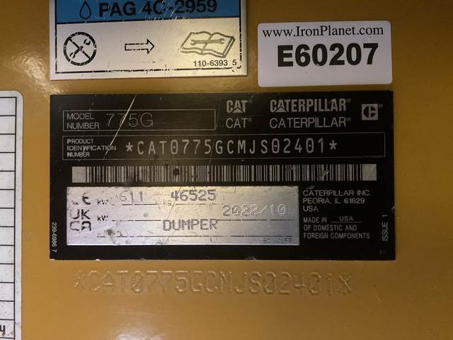 CAT 775G - Карьерный самосвал: фото 5 CAT 775G - Карьерный самосвал: фото 5