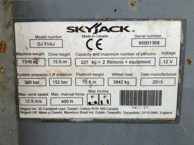 SkyJack SJ51AJ - Коленчатый подъемник: фото 5 SkyJack SJ51AJ - Коленчатый подъемник: фото 5
