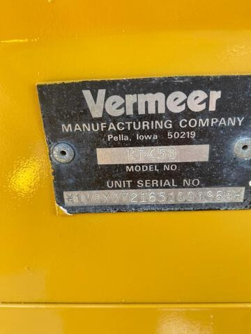 Vermeer RT450 - Траншеекопатель: фото 5 Vermeer RT450 - Траншеекопатель: фото 5