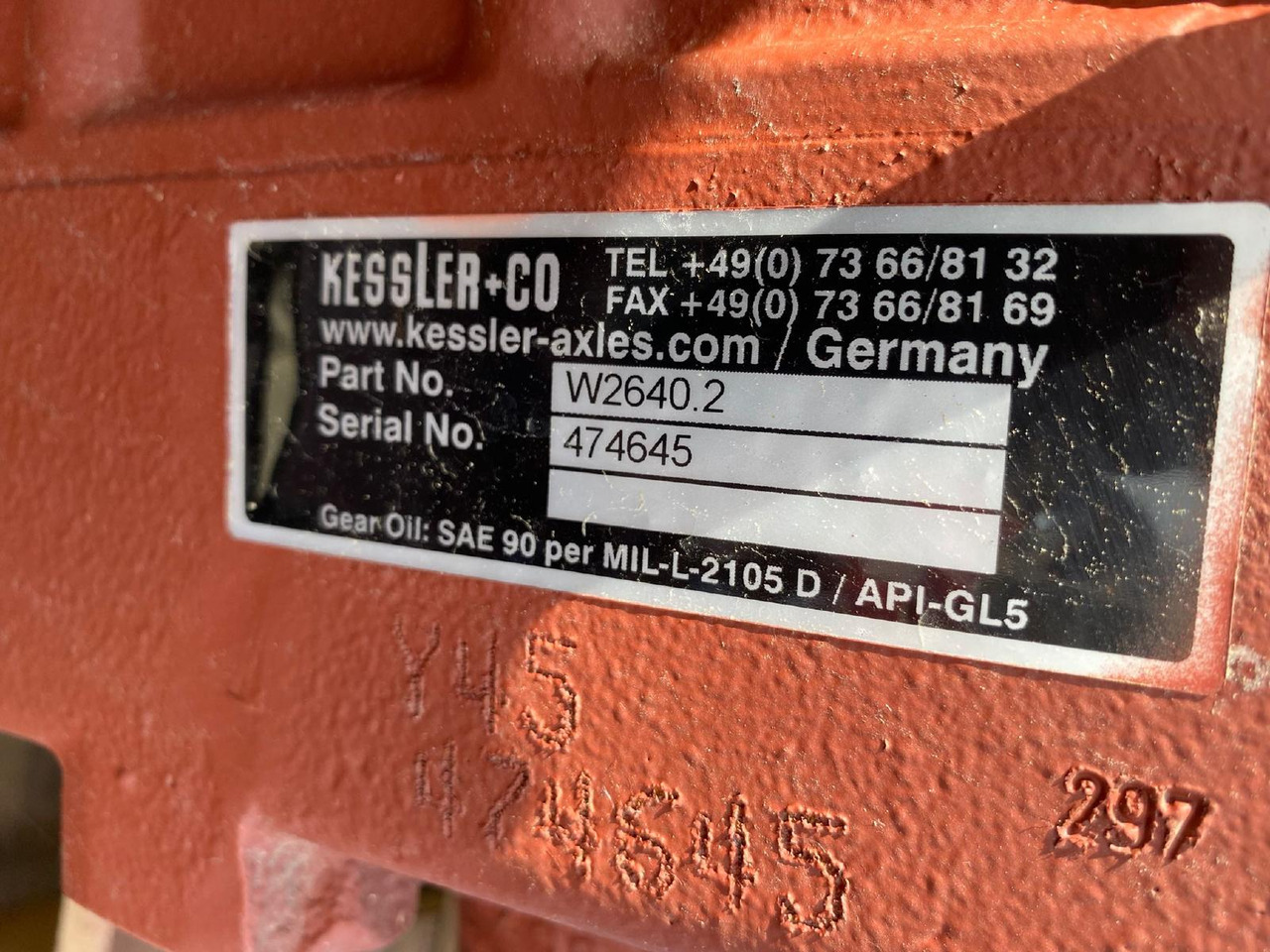 Kessler W 2640.2 - Трансмиссия для Строительной техники: фото 2 Kessler W 2640.2 - Трансмиссия для Строительной техники: фото 2