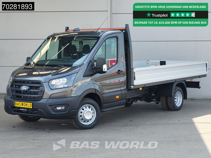 Ford Transit 170pk Open Laadbak Dubbellucht 3,5t Trekhaak Airco Cruise Camera Euro6 Pritsche Pickup Open Box Airco Trekhaak Cruise control - Малотоннажный бортовой грузовик: фото 1 Ford Transit 170pk Open Laadbak Dubbellucht 3,5t Trekhaak Airco Cruise Camera Euro6 Pritsche Pickup Open Box Airco Trekhaak Cruise control - Малотоннажный бортовой грузовик: фото 1