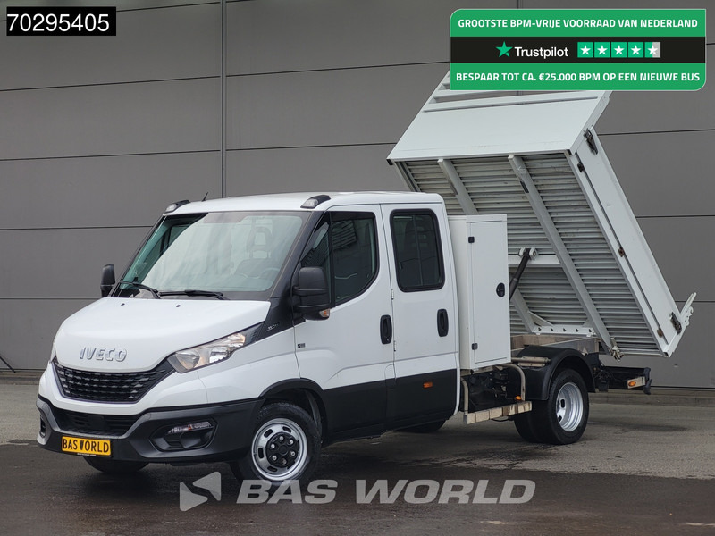 Iveco Daily 35C14 Kipper met Kist Dubbel Cabine Dubbellucht 3,5t Trekhaak Airco Cruise Euro6 Kieper Tipper Benne Airco Trekhaak Cruise contr - Малотоннажный самосвал: фото 1 Iveco Daily 35C14 Kipper met Kist Dubbel Cabine Dubbellucht 3,5t Trekhaak Airco Cruise Euro6 Kieper Tipper Benne Airco Trekhaak Cruise contr - Малотоннажный самосвал: фото 1