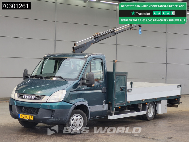Iveco Daily 40C18 3.0L Kraanwagen Open Laadbak Hyya 017T 1320KG 3,5t Trekhaak Airco 180PK Kraan Cran Kranwagen Crane Pritsche Pickup Open Bo - Малотоннажный бортовой грузовик: фото 1 Iveco Daily 40C18 3.0L Kraanwagen Open Laadbak Hyya 017T 1320KG 3,5t Trekhaak Airco 180PK Kraan Cran Kranwagen Crane Pritsche Pickup Open Bo - Малотоннажный бортовой грузовик: фото 1