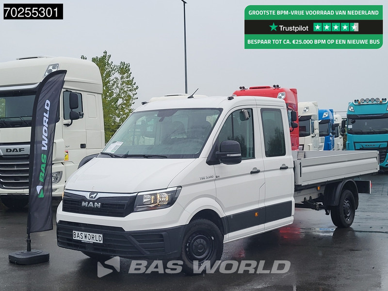 MAN TGE 3.140 Automaat Open Laadbak Trekhaak Airco Cruise Euro6 Pickup Pritsche Open Box Airco Trekhaak Cruise control - Малотоннажный бортовой грузовик: фото 1 MAN TGE 3.140 Automaat Open Laadbak Trekhaak Airco Cruise Euro6 Pickup Pritsche Open Box Airco Trekhaak Cruise control - Малотоннажный бортовой грузовик: фото 1