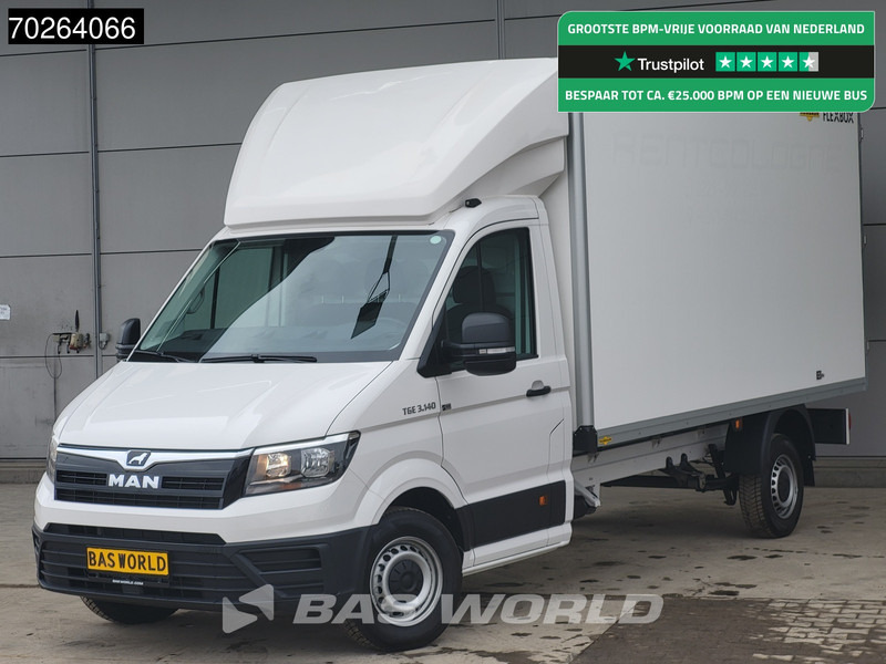 MAN TGE 3.140 Nieuw! Bakwagen Airco Bakwagen 10,4inch-Display Euro6 Meubelbak Koffer 17m3 Airco - Фургон с закрытым кузовом: фото 1 MAN TGE 3.140 Nieuw! Bakwagen Airco Bakwagen 10,4inch-Display Euro6 Meubelbak Koffer 17m3 Airco - Фургон с закрытым кузовом: фото 1