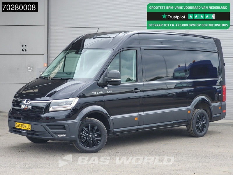 MAN TGE 3.180 4x4 Automaat 2025 Facelift L3H3 LED ACC Navi Airco Cruise Camera Parkeersensoren L2H2 Allrad 4WD 12m3 Airco - Цельнометаллический фургон: фото 1 MAN TGE 3.180 4x4 Automaat 2025 Facelift L3H3 LED ACC Navi Airco Cruise Camera Parkeersensoren L2H2 Allrad 4WD 12m3 Airco - Цельнометаллический фургон: фото 1