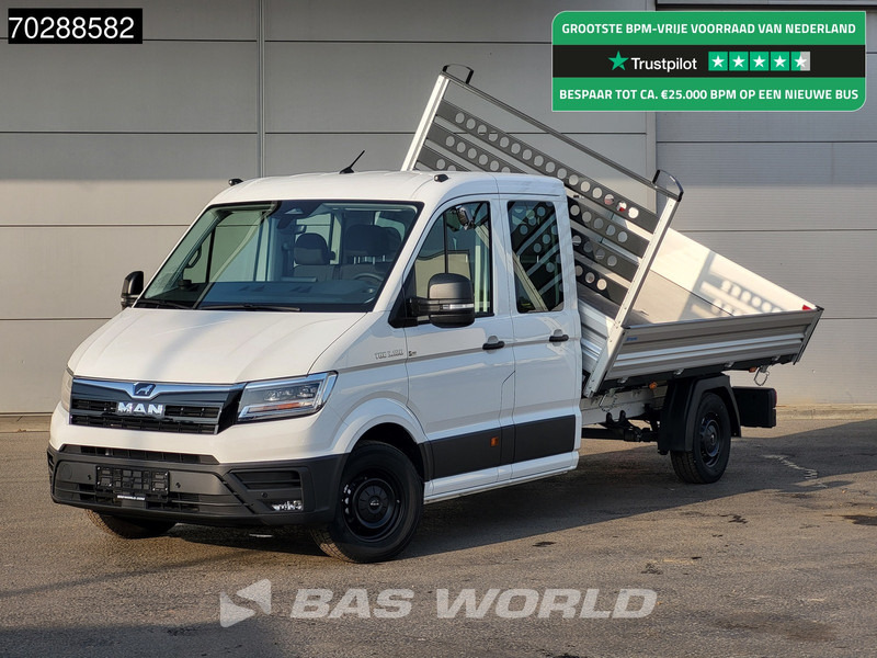 MAN TGE 3.180 Driezijdige Kipper Automaat Dubbel Cabine 2025 Facelift 180PK Trekhaak LED Navi ACC Airco Cruise Euro6 Kipper Tippe Benne Kieper - Малотоннажный самосвал: фото 1 MAN TGE 3.180 Driezijdige Kipper Automaat Dubbel Cabine 2025 Facelift 180PK Trekhaak LED Navi ACC Airco Cruise Euro6 Kipper Tippe Benne Kieper - Малотоннажный самосвал: фото 1