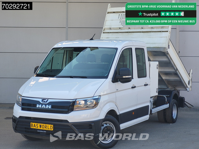 MAN TGE 5.120 COMING SOON! Kipper met Kist Dubbel Cabine Dubbellucht 3,5t Trekhaak Navi Airco Camera Euro6 Tipper Benne Kieper Airco Dubbel ca - Малотоннажный самосвал: фото 1 MAN TGE 5.120 COMING SOON! Kipper met Kist Dubbel Cabine Dubbellucht 3,5t Trekhaak Navi Airco Camera Euro6 Tipper Benne Kieper Airco Dubbel ca - Малотоннажный самосвал: фото 1