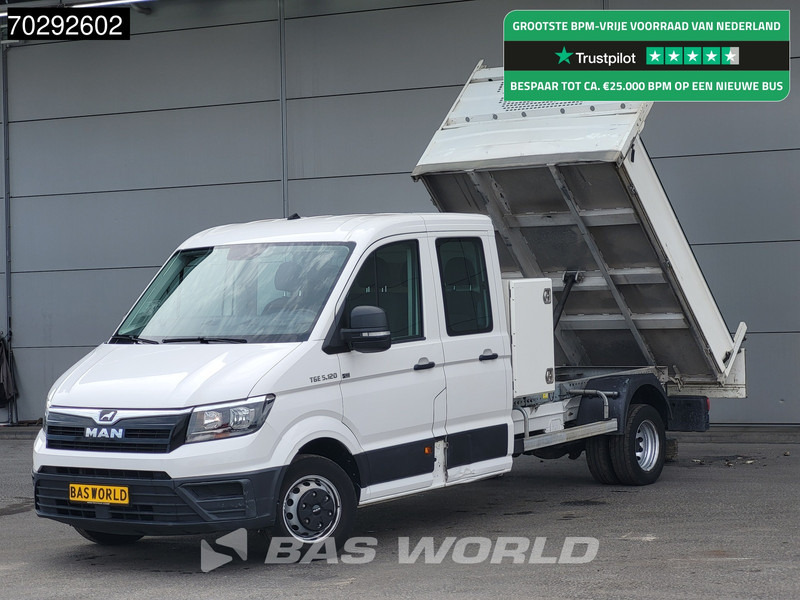 MAN TGE 5.120 Dubbel Cabine Kipper Trekhaak Navi Airco Cruise Camera Euro6 Tipper Benne Kieper 2m3 Airco Trekhaak Cruise control - Малотоннажный самосвал: фото 1 MAN TGE 5.120 Dubbel Cabine Kipper Trekhaak Navi Airco Cruise Camera Euro6 Tipper Benne Kieper 2m3 Airco Trekhaak Cruise control - Малотоннажный самосвал: фото 1