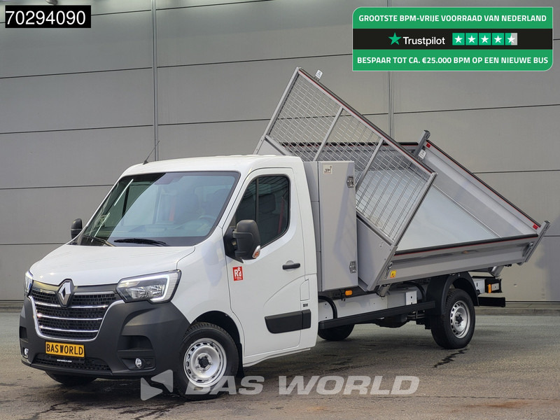 Renault Master 165PK 3 zijdige Kipper met Kist Trekhaak Airco Cruise Tipper Kieper Benne Airco Trekhaak Cruise control - Малотоннажный самосвал: фото 1 Renault Master 165PK 3 zijdige Kipper met Kist Trekhaak Airco Cruise Tipper Kieper Benne Airco Trekhaak Cruise control - Малотоннажный самосвал: фото 1